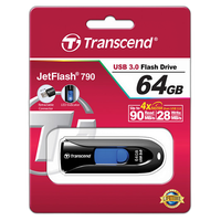 Transcend 64GB JetFlash 790 USB 3.0 Flash Drive (Black) 4