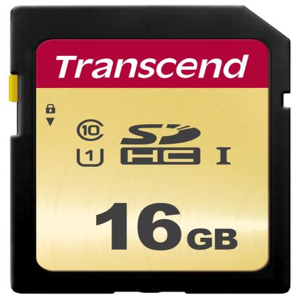Transcend 16GB 500S UHS-I SDHC Memory Card