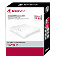 Transcend 8x Portable CD/DVD Writer (White) 2