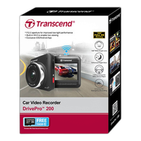 Transcend TS16GDP200 16GB Drive Pro 200 Car Video Recorder Built-In Wi-Fi 5