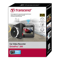 Transcend TS16GDP200M 16GB Drive Pro 200 Car Video Recorder Built-In Wi-Fi 5