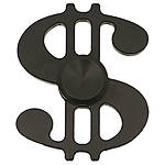 Fidget Spinner - Metal Dollar Sign - BLACK 0