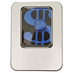 Fidget Spinner - Metal Dollar Sign - Blue 1