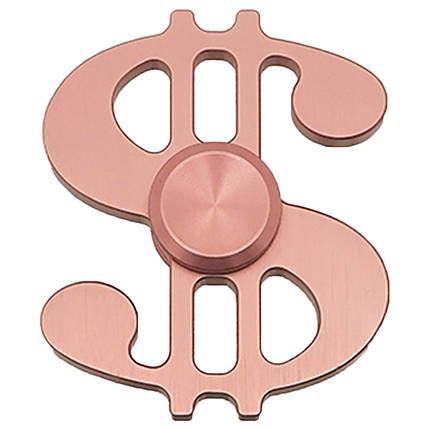 Fidget Spinner - Metal Dollar Sign - PINK