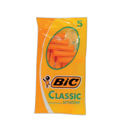 Bic Shaver 5pk Mens Shavers Sensitive