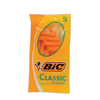 Bic Shaver 5pk Mens Shavers Sensitive 0