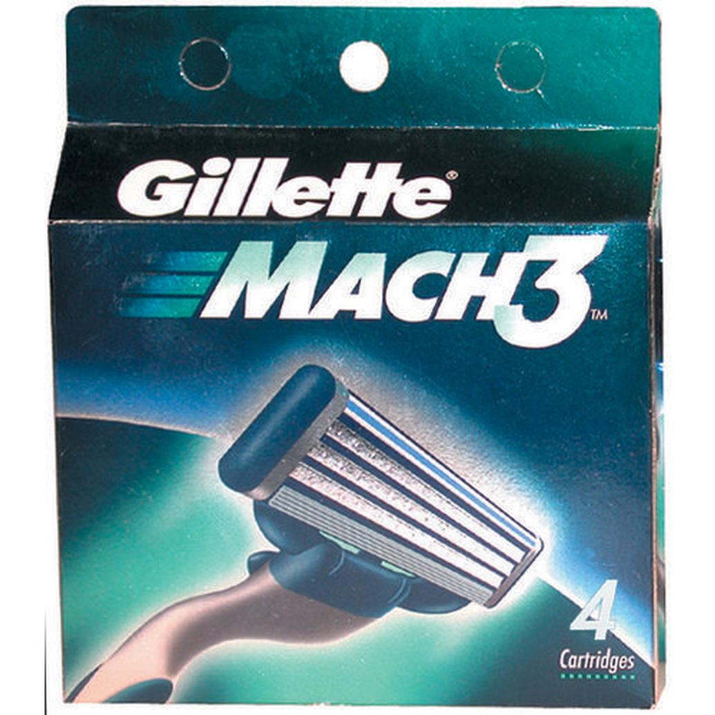 Gillette Mach3 Blades 4pk (Imported)
