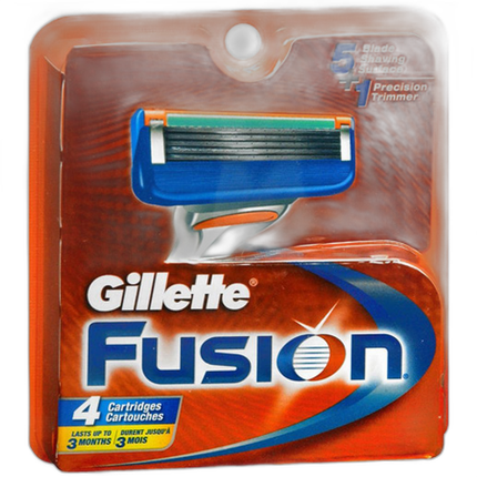 Gillette Fusion Blades 4pk (Imported)