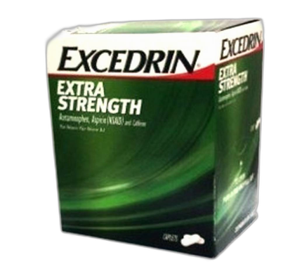 Excedrin Extra Strength Caplets 2pks Box of 25 2pks