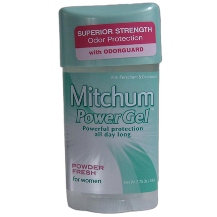 Mitchum Womens Deodorant Powder Fresh 2.25oz Clear Gel