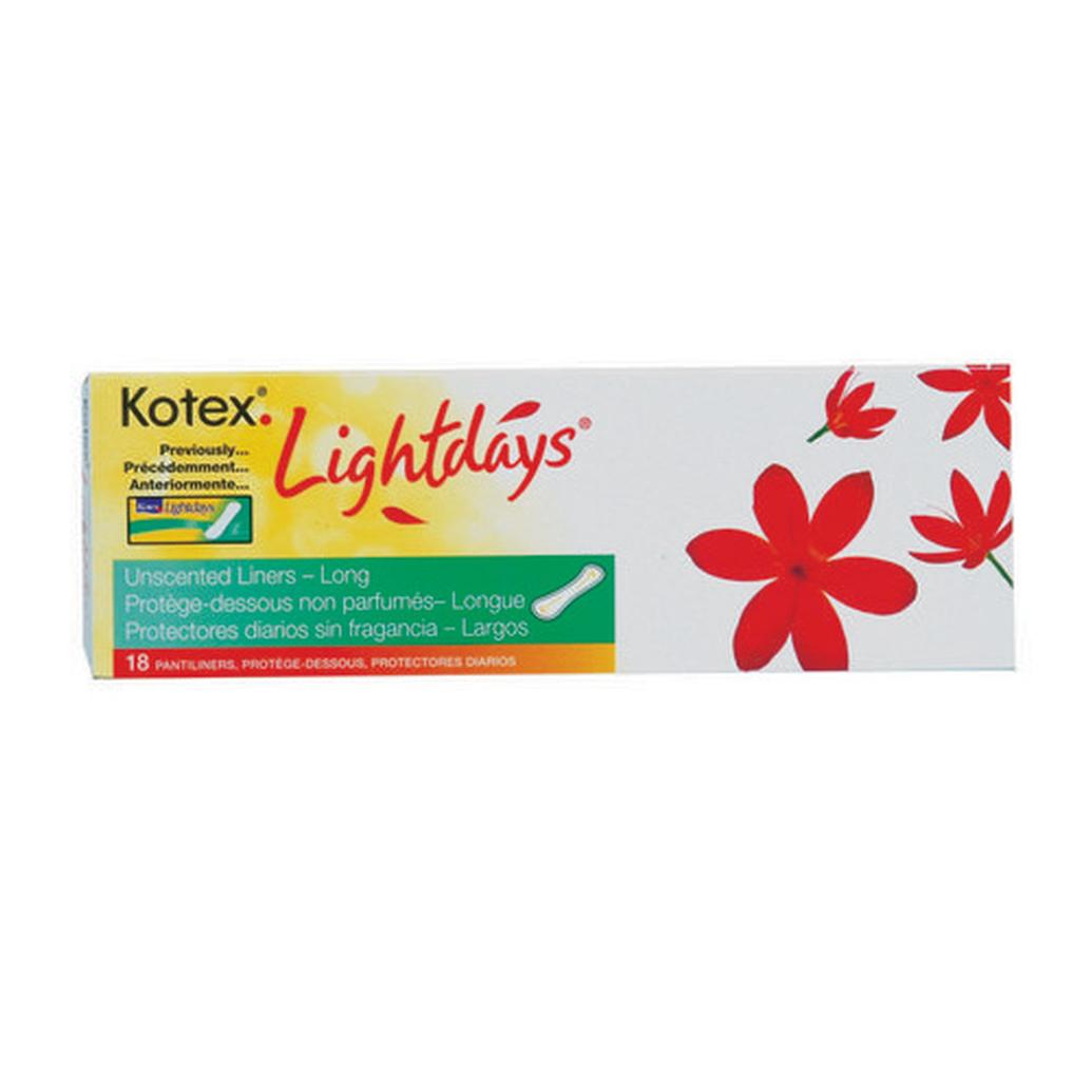 Kotex Lightdays Pads 22ct Unscented