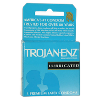 Trojan Condoms 3pk    Light Blue Lubricated 0