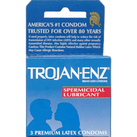 Trojan Condoms 3pk    Dark Blue Spermicidal Lubricated 0