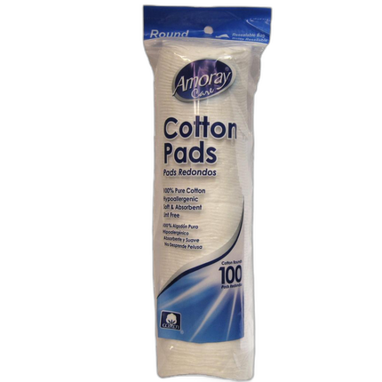 Cotton Make-Up and Nail Polish Pads 100ct Resealable Pads
