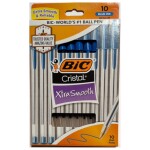 Bic Cristal Blue Pen Medium Point (10 Pack Pouch) 0
