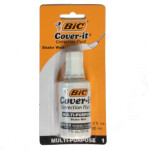 Bic Correction Fluid Cover-It .7oz/20ml Bristle Brush Applc (aka Wite-Out) 0