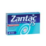 Zantac 75 4ct Tablets For Heartburn and Acid Indigestion Relief 0