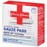 Johnson  and  Johnson Gauze Pads 2inch x 2inc 10ct 0