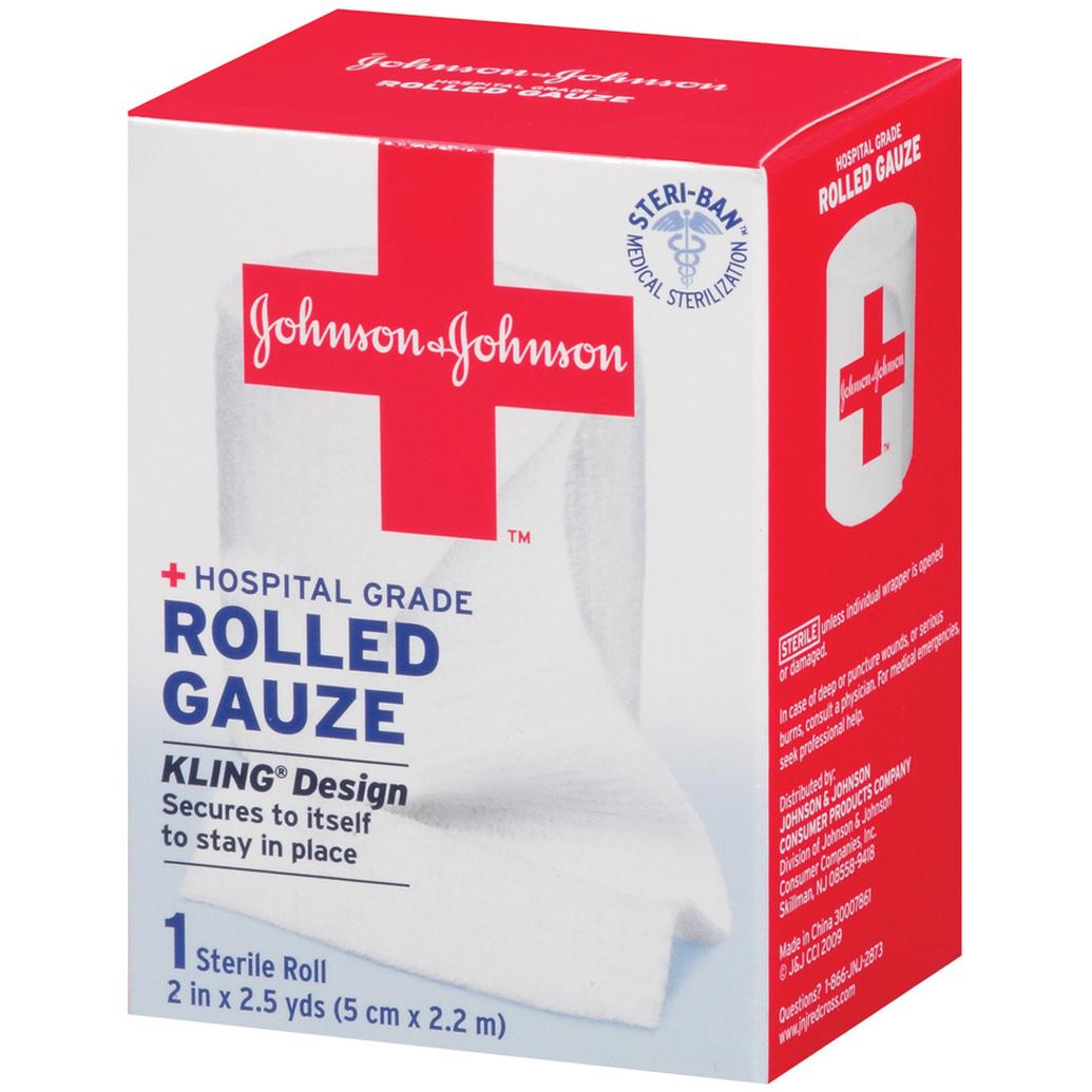 Johnson  and  Johnson Gauze Roll 2inch x 2.5yds