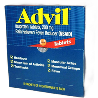 Advil 2pk Tablets (Box of 50 2pks) 0