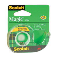 Scotch Magic Tape 105 3/4inch x 300inch Writable Matte Finish 0
