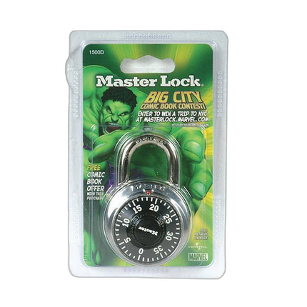 Masterlock Combination Locks Black Dial Individually Carded