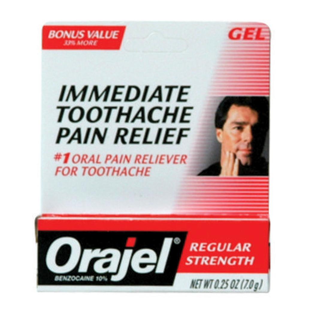 Orajel Toothache Pain Relief Regular .25oz Tube