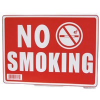 Signs 12pk No Smoking 9in x 12in Plastic 0