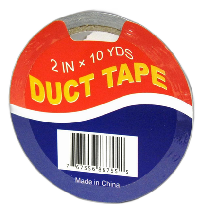 Duct Tape 2in x 10yds (LOOSE/BULK) Gray