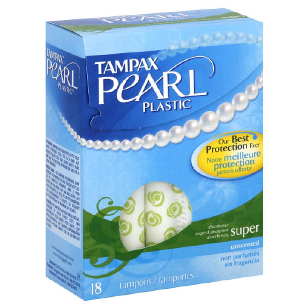 Tampax Pearl Tampons 18pack Super Unscented