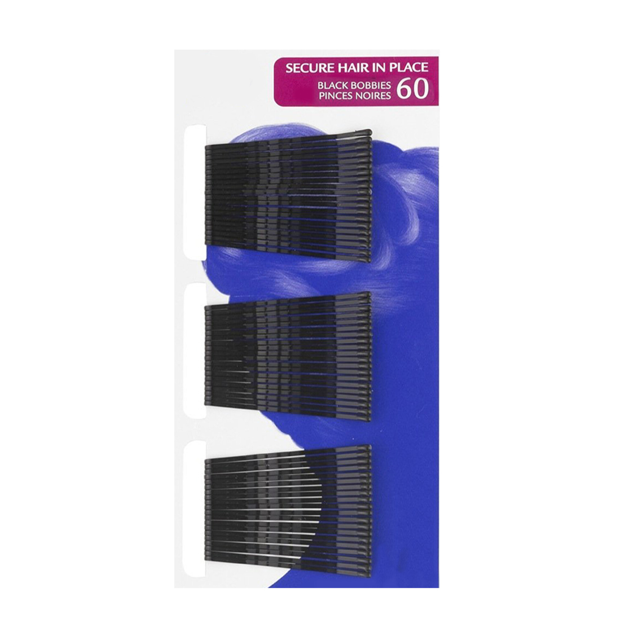 Bobby Pins Regular Card of 60ct (Generic Brands Vary From Picture)