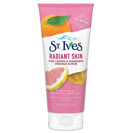 St. Ives Lemon Orange Facial Scrub 6oz Exfoliates and Cleans Pores