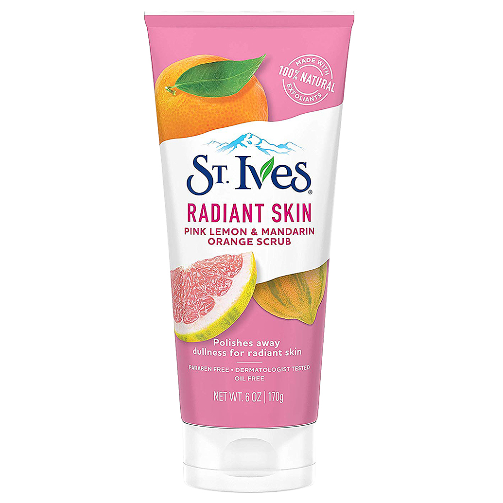 St. Ives Lemon Orange Facial Scrub 6oz Exfoliates and Cleans Pores