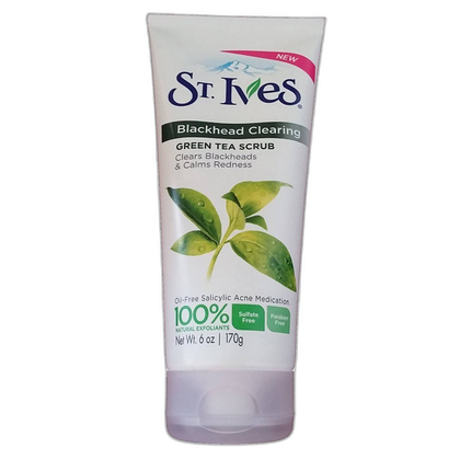 St. Ives Green Tea Facial Scrub 6oz Exfoliates and Cleans Pores