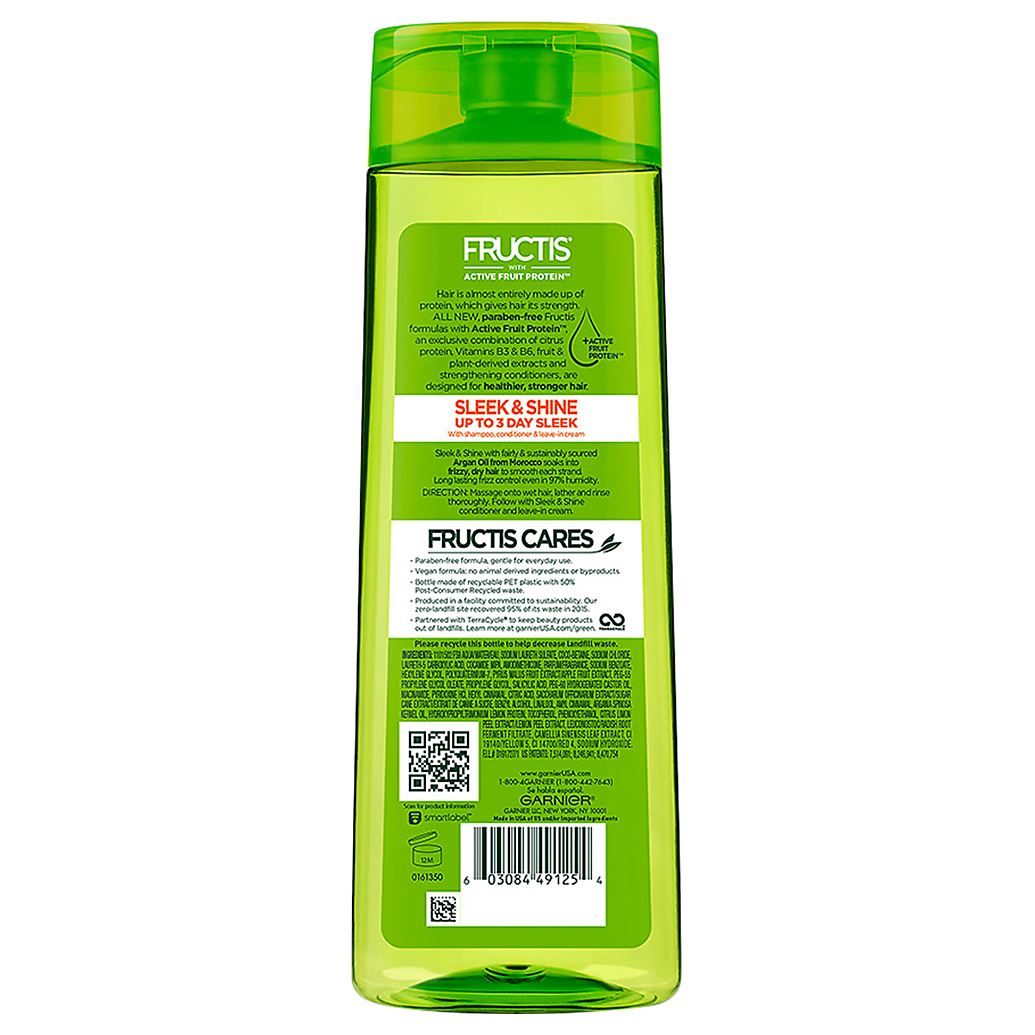 Garnier Fructis Shampoo Sleek Silky 12oz