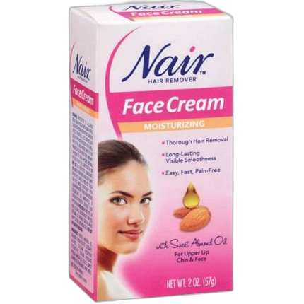 Nair Facial Hair Removal Cream 2oz W/Moisturizers