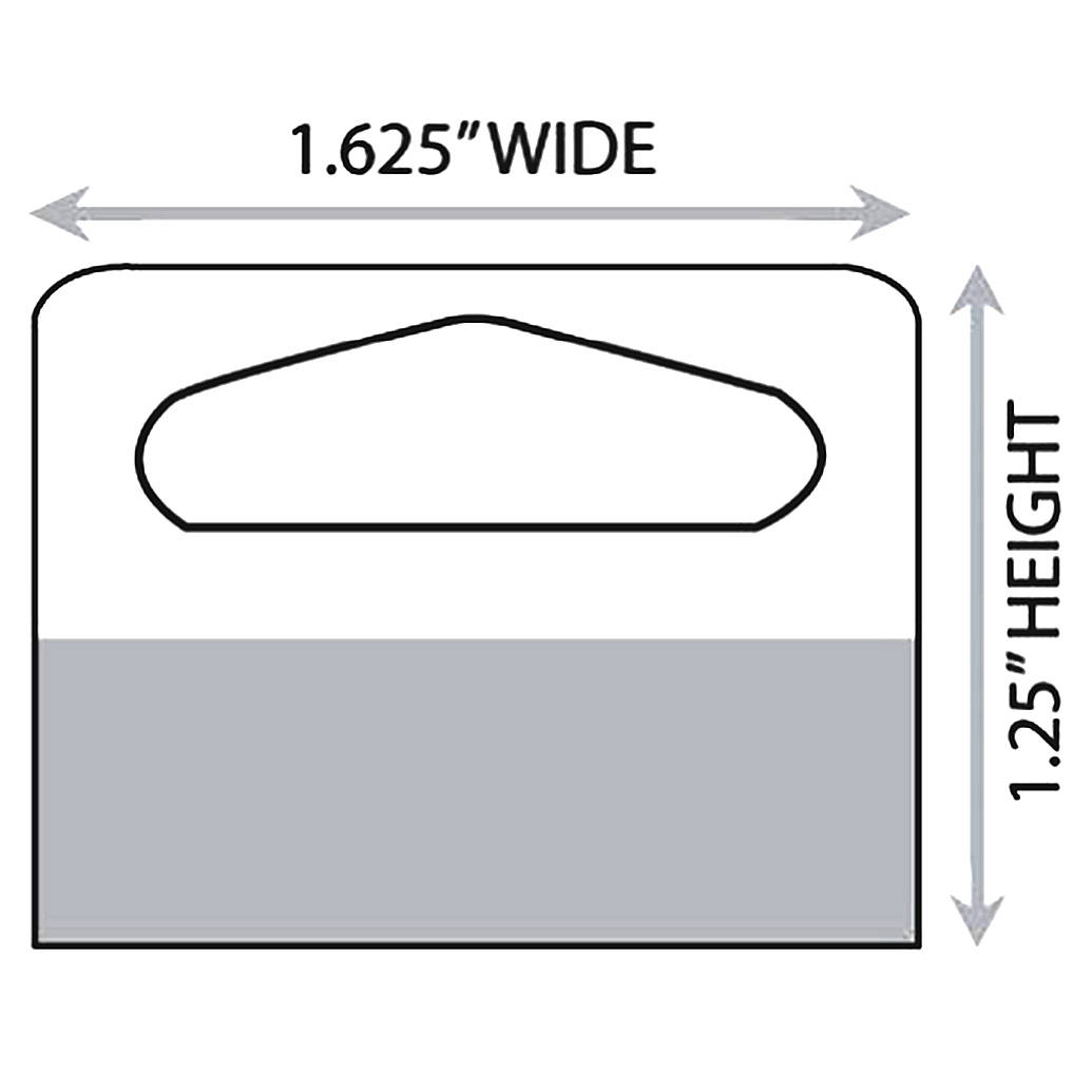 Hang Tabs Quantity of 20 Pieces On A Sheet (individual piece 1.5in x 1.18in)
