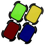 Godox Barndoor Kit with 4 Color Gels for AD200 Speedlight Head 1