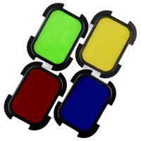 Godox Barndoor Kit with 4 Color Gels for AD200 Speedlight Head 1