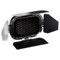 Godox Barndoor Kit with 4 Color Gels for AD200 Speedlight Head 3