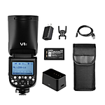 Godox V1 TTL Li-ion Round Head Camera Flash Speedlite for Fuji 6