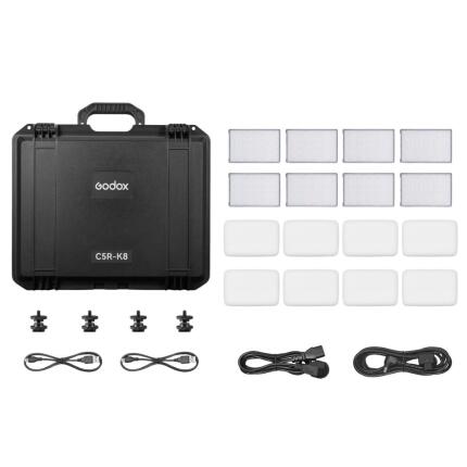 Godox C5R Knowled RGB Creative LED Light (Production 8-Light Kit)
