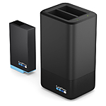 GoPro Dual Battery Charger with Rechargeable Battery for MAX 360 Camera 0