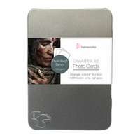 Hahnemuehle Photo Rag Baryta 4x6 - 30 Sheets w/ rounded edges, in tin box 0