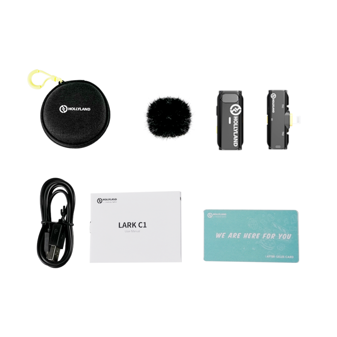 Hollyland Lark C1 Wireless Lavalier Microphone for iPhone Solo