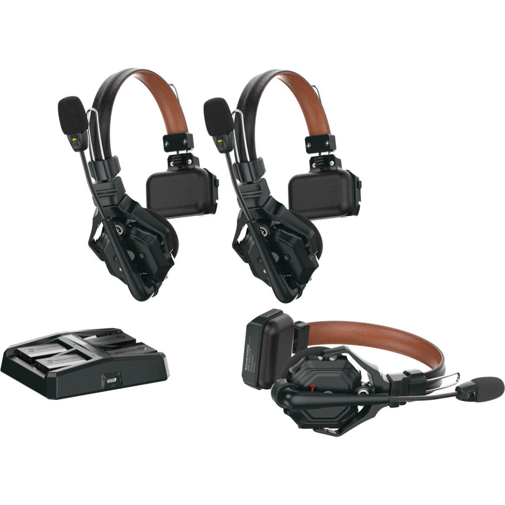 Hollyland Solidcom C1 Pro Full Duplex Wireless Intercom System w/ 3 headsets