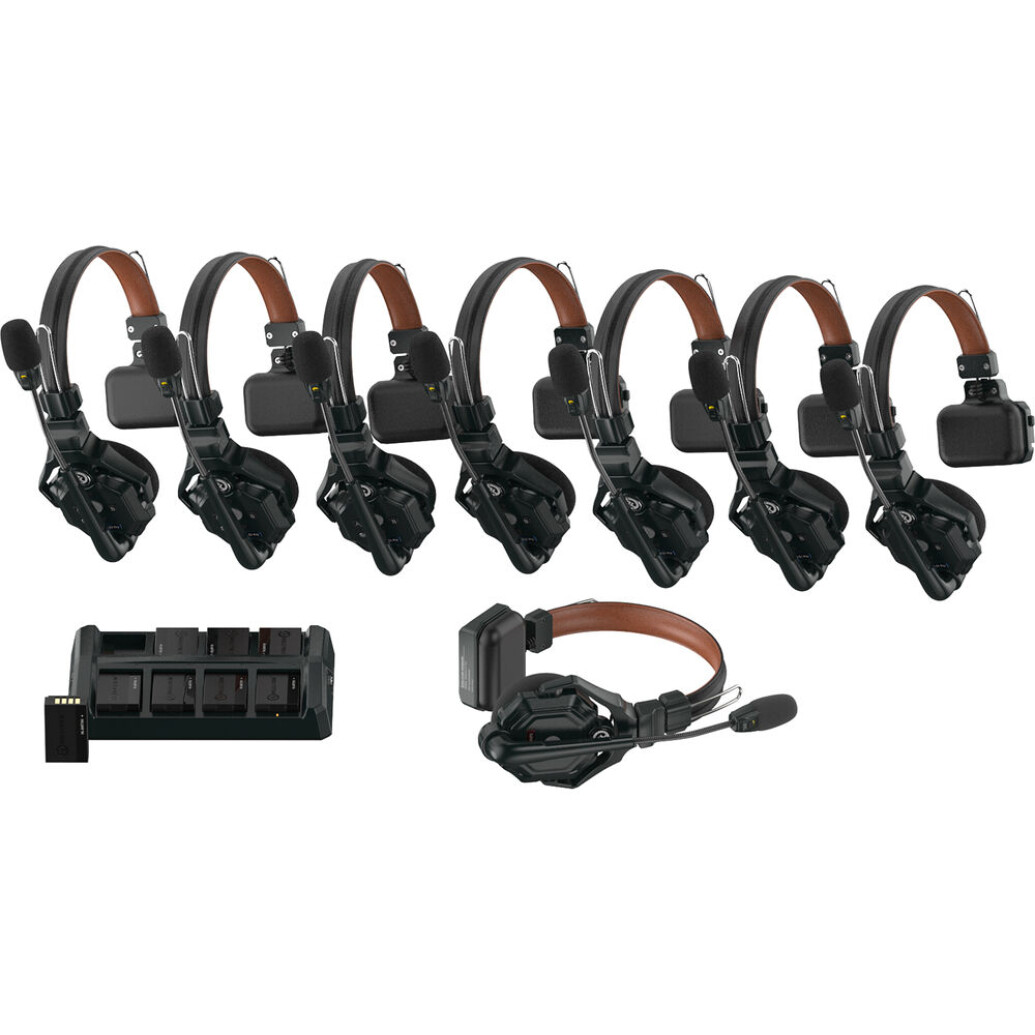 Hollyland Solidcom C1 Pro Full Duplex Wireless Intercom System w/ 8 headsets