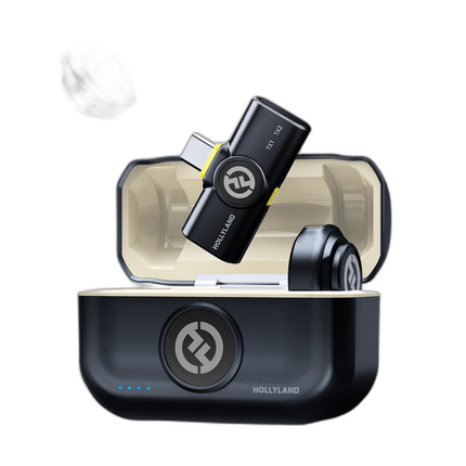 Hollyland LARK M2 DUO 2-Person Wireless System with USB-C - Shine Charcoal
