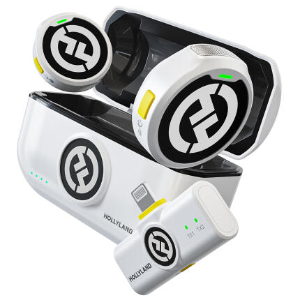 Hollyland LARK M2 DUO 2-Person Wireless System with USB-C - Ivory