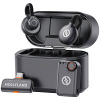 Hollyland LARK M2S Duo Wireless Microphone - Space Gray USB-C Receiver 0